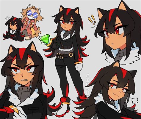 Shadow The Hedgehog Gijinka Moe Anthropomorphism Shadow The