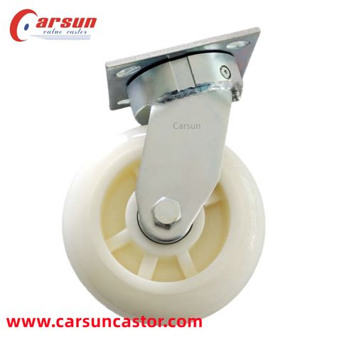 China Heavy Duty Industrial Castors Inch White Nylon Impact Off