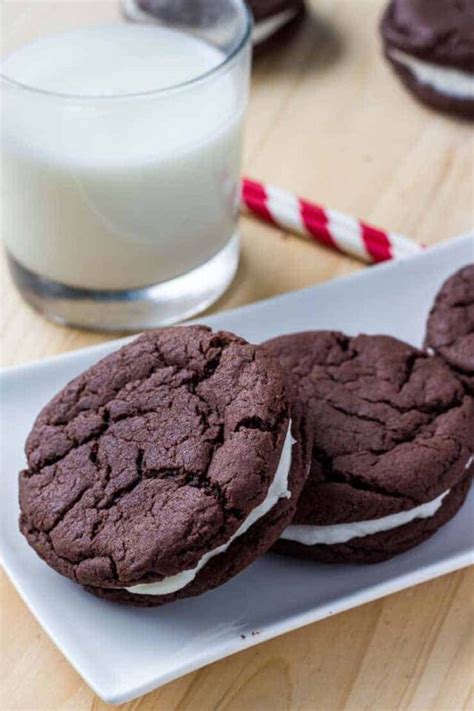 Homemade Oreos Soft And Chewy With Cream Cheese Frosting