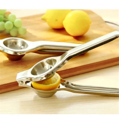 Kitchen Manual Lemon Juicer Simple Plastic Stainless Steel Lemon Squeeze Orange Juice Squeezer ...