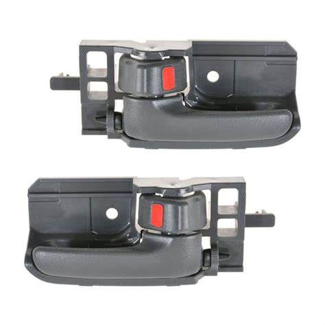 Dark Gray Inner Inside Interior Door Handle Pair Set For Toyota