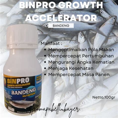 Jual Binpro Vitamin Ikan Bandeng Agar Cepat Besar Suplemen Penambah