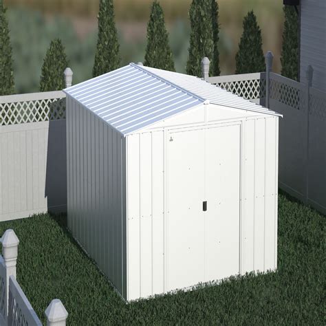 Arrow Arrow Classic Steel Storage Shed, 10x12, Flute Grey | The Home Depot Canada