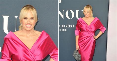 Rebel Wilson Shows Off Slim Figure In Hot Pink Dress At Gala Photos