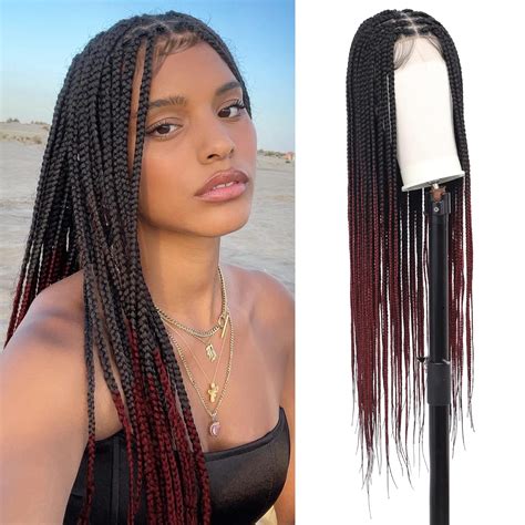 Amazon Kalyss 36 Knotless Braided Wig Box Braids Wigs Lace Front