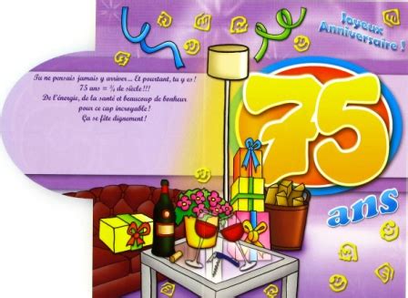 Carte Anniversaire 75 Ans Texte Elevagequalitetouraine