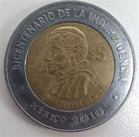 Monedas 5 Pesos Bicentenario Independencia De México Mebuscar México