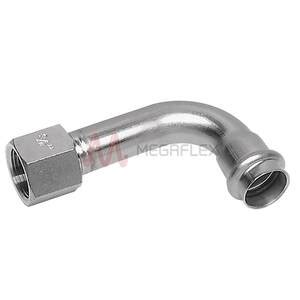 Bspt Female X Female Elbow Mm Stainless Steel Megaflex