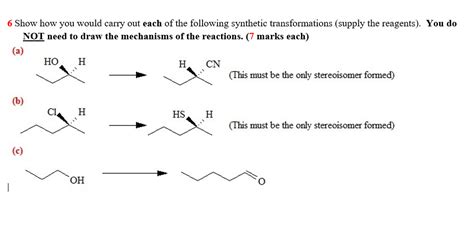 Solved Show How You Would Carry Out Each Of The Following Synthetic