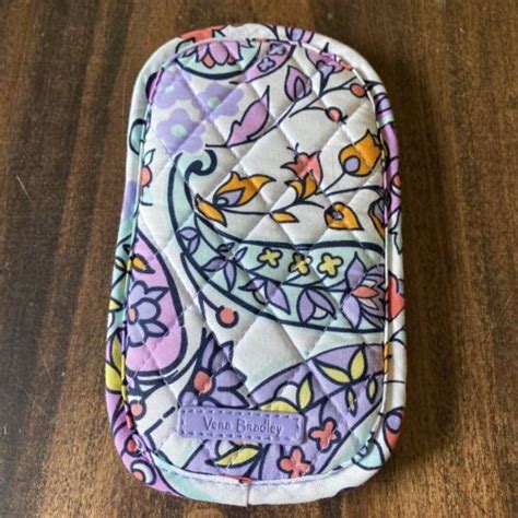 Vera Bradley Maddalena Paisley Soft Double Eye Case Quilted Flowers