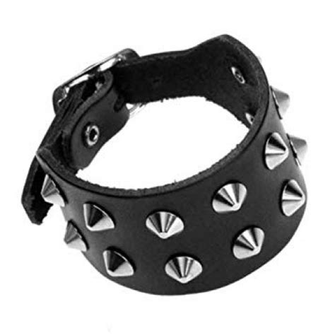 Row Conical Studded Wristband