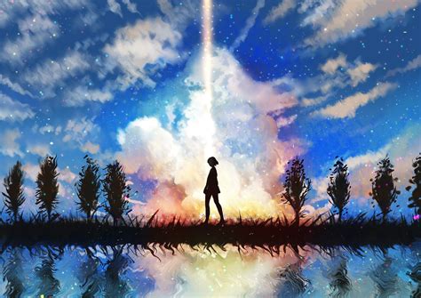 Sunlight Sunset Anime Sky Evening Morning Miyamizu Mitsuha Your