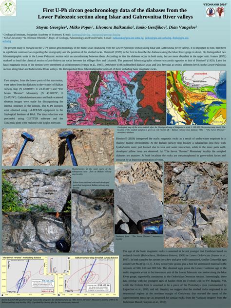 Pdf First U Pb Zircon Geochronology Data Of The Diabases From The