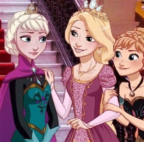 Elsa Anna ⛄ Rapunzel Princesas Disney Princesas Disney