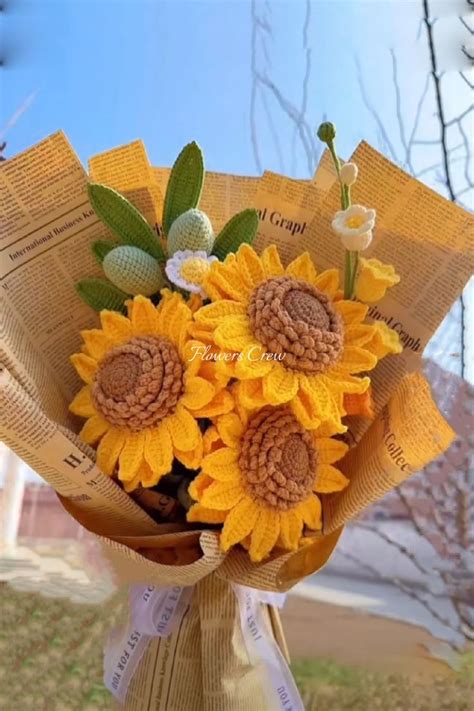 Gift Sunflower Bouquet For Him Diy Bouquet Wrap Flower Bouquet Diy