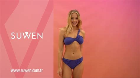 Tek Omuz Parlak Strablez Bralet Bikini Plaj Giyim I Suwen YouTube