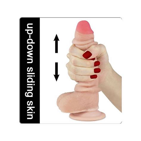 Pênis Em Cyberskin Ou Dildo Articulado E Beliscável De 15Cm Sliding