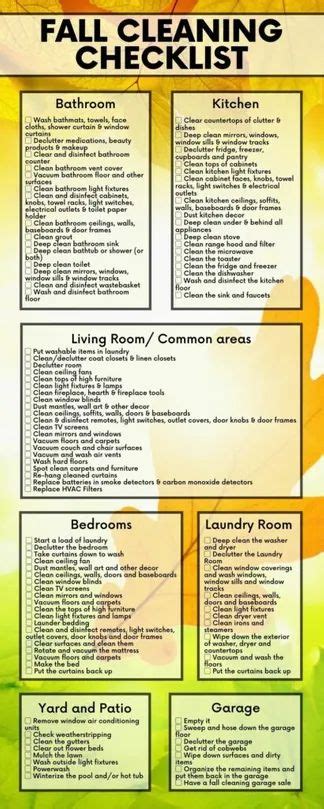 The Ultimate Fall Cleaning Guide With Fall Deep Cleaning Checklist