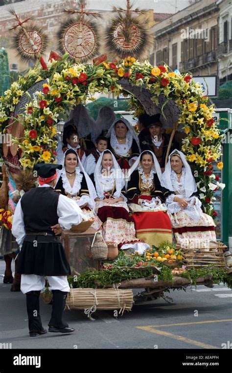 Festa Di Sant Efisio Cagliari Sardinia Italy Stock Photo Alamy