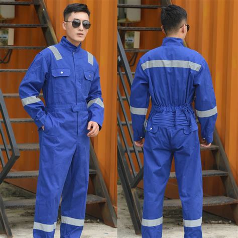 Spring Reflective Work Clothing Dust Proof Working Overall Jumpsuit