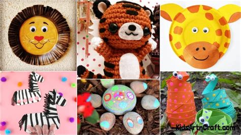 Easy Zoo Animal Crafts For Toddlers Kids Art And Craft