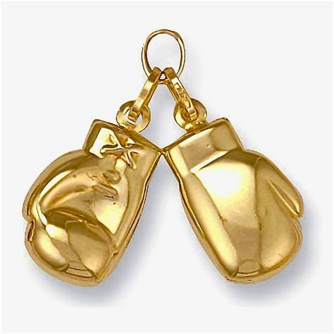 9ct Gold Dbl Boxing Glove Pendant Barrett Jewellery Barrettjewellery