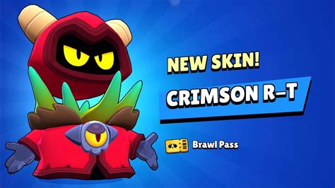 Brawl Stars CRIMSON R T Skin Unlocked RT Mastery Gameplay YouTube