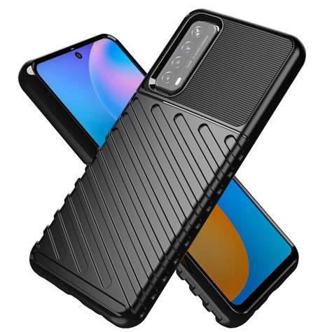 Ovitek TPU Thunder Black Za Huawei P Smart 2021 Ovitki Top Izbira