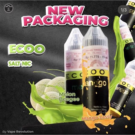 Jual Salt Ecoo Salt Crest Mango Lassy Melon Beegee Ml Mg Liquid