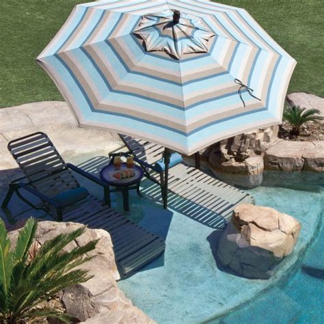 11′ Collar Tilt Treasure Garden Market Umbrella – Labadies Patio ...