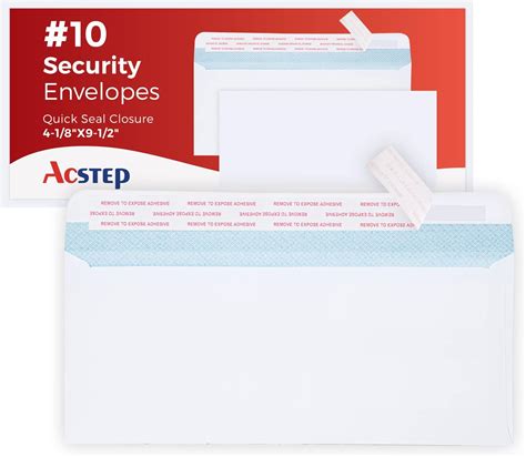 Amazon Quality Park Security Envelopes No Window Redi Strip