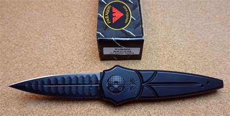 Paragon Warlock Blk Sg Cb Microtech Knives