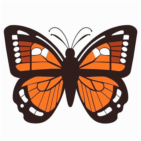 Mariposa Monarca Una Belleza Para Contemplar Vector Premium