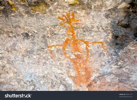 Anasazi Cave Paintings In Canyonlands National Park Utah Stock Photo