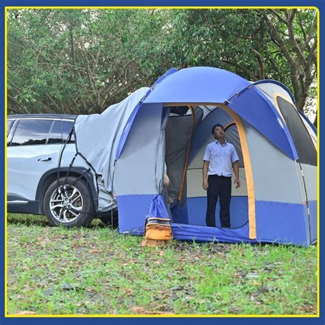 Outdoor Tent Camping Car Rear Tent Single Layer SUV Car Roof Tent - Tent and Camping Tent price