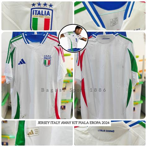 Jual Jersey Baju Bola Negara Itali Italiano Away Kit Tandang Putih