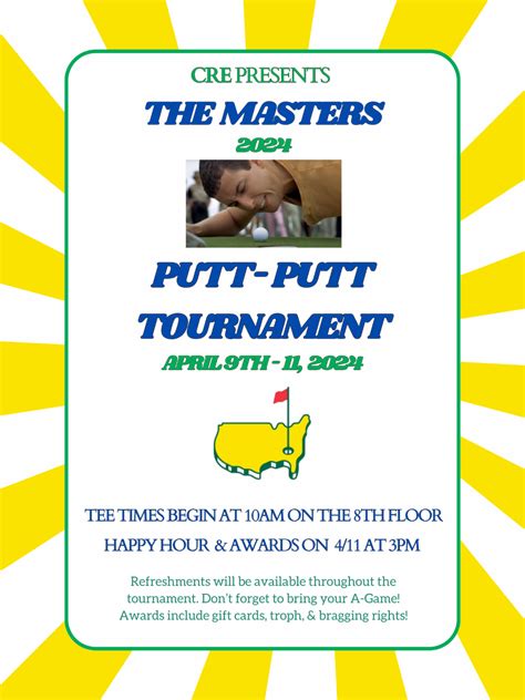 Sign Up To Play Cre Masters Putt Putt Tournament