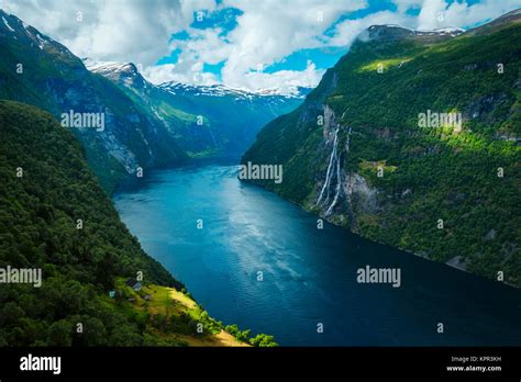 Breathtaking View Of Sunnylvsfjorden Fjord Stock Photo Alamy