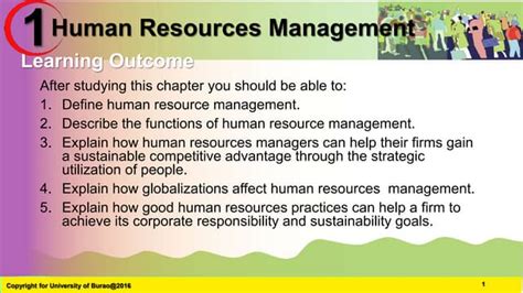 Chapter 1—the Challenge Of Human Resources Management