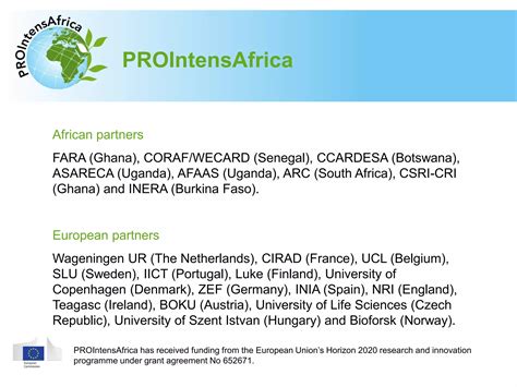 Pro Intens Africa Ppt