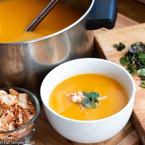 Pureed Coconut Curry Butternut Squash Soup Recipe Eat Simple Food