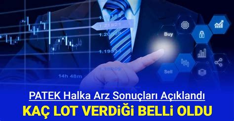 Pasifik Donanım ve Yazılım halka arz sonuçları açıklandı PATEK kaç lot