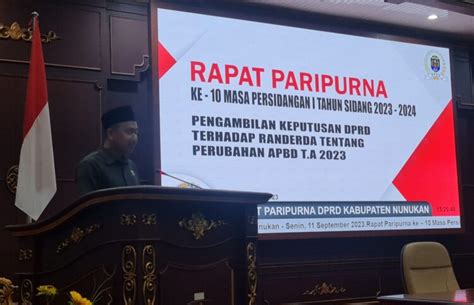 Catatan Banggar Dprd Nunukan Terhadap Apbd Perubahan Portal Kaltara