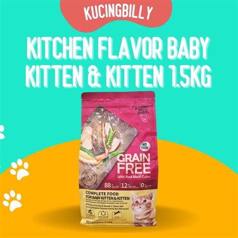 Jual Kitchen Flavour Baby Kitten Kitten 1 5kg Shopee Indonesia