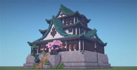 Japanese Styled Castle in Minecraft