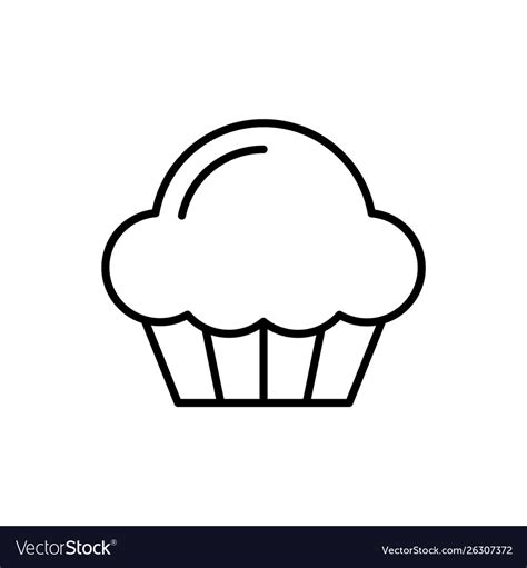 Cupcake Outline