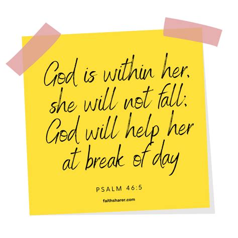 Psalm God Is Within Her She Will Not Fall God Will Help Her At