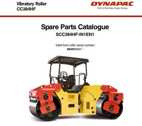 Dynapac CC384HF Parts Operation Maintenance Manual PDF