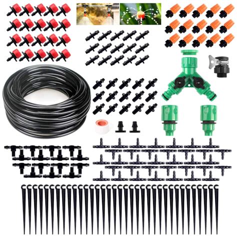 Liriqi Pcs Kit Irrigazione M Sistema Irrigazione Giardino Con