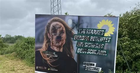 Beschmiert geklaut zerstört Plakate von Grünen und SPD im Visier